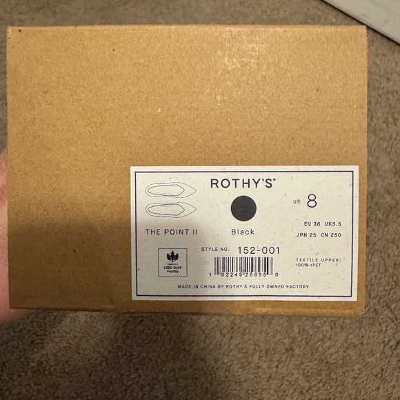 Rothy's Shoes - Rothy’s - The Point II - Size 8, Black